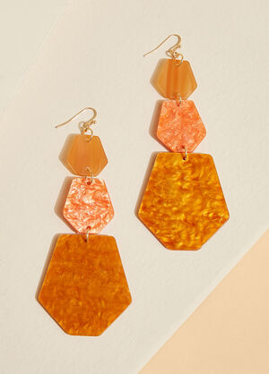 Marbled Tiered Earrings, Exuberance image number 1
